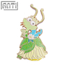Custom Cartoon Green Flower Spirit Lapel Pin Wholesale Manufacturer Kwaii Art Excellent Design Hard Enamel Gold Metal Badge