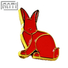 Bulk Cartoon Cute Red Rabbit Pin The Cool Kwaii Art Excellent Design Gold Metal Soft Enamel Badge Make An Enamel Pin For Gift