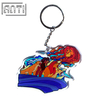 Custom Handsome Lion Acrylic Key Ring America Funny Cartoon Animal Movie Offset Printing Metal Key Ring Accessories For Gift