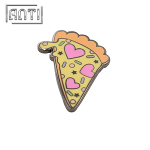 Cartoon Pizza Lapel Pin Enamel for Kids