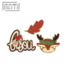 High Quality Cartoon Deer Lapel Pins Enamel Pins Christmas Badge for Clothing