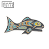 High Quality Fog Nickle Badge Novel Fish Lapel Pins Brooch 