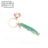 Wholesale Animal Keychain Gold Plated Cute Crocodile Keychain with Ring