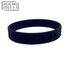 Custom Black Round PVC Silicone Bracelets Multiple Color Embossed Logo Design Bulk Cheap Club Sports Silicone Bracelets