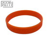 Custom Orange Round PVC Silicone Bracelets Multiple Color Embossed Logo Design Bulk Cheap Club Sports Silicone Bracelets
