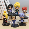 NARUTO 6 Q Version KAKASHI NARUTO SASUKE Car Decoration Animation Garage Kit Model Home Accessories