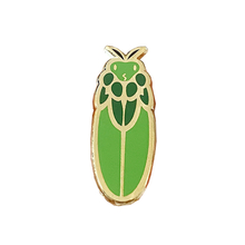 Wholesale custom cool dark green and light green round cartoon bug hard enamel zinc alloy lapel pin 