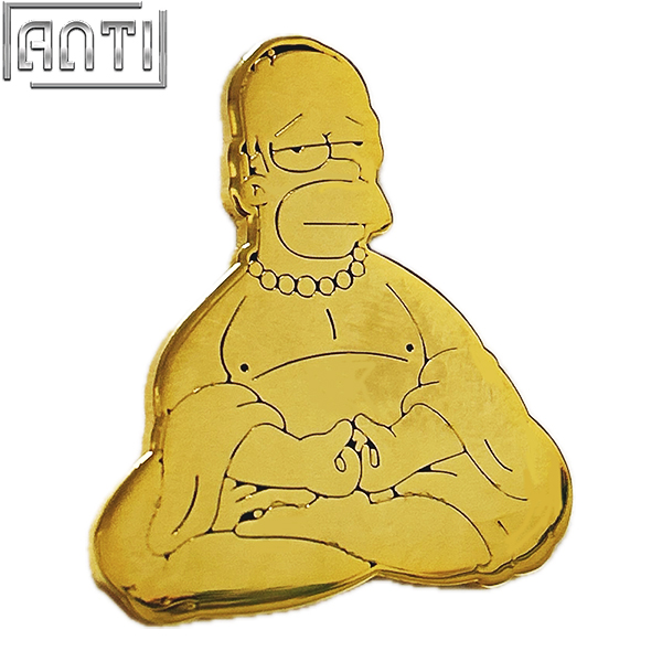 Trader Golden Animated Cartoon Characters Pin Cartoon Characters Soft Enamel Gold Metal Metal Badge Make An Enamel Pin For Gift