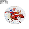 Hot Sale Manufacturer Custom Your Own High Quality Design Round Santa Claus And Elk Offset Print Pin 