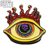 Bulk Cartoon Scary Eyes Skeleton Pin Colorful With Big Eyes Black Nickel Metal Soft Enamel Badge Make An Enamel Pin For Gift