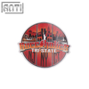 PVC texture cool red and black fine view stickers