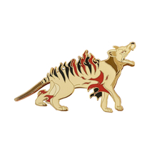 Wholesale Unique Refinement Magnificent Cartoon Black And Red Colour Cool Animal Dog Zinc Alloy Lapel Pin 