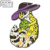 Vendor Handsome Yellow Cartoon Lizard Pin Fantastic Creatures On The Mysterious Side Black Nickel Metal Badge For Lovers Gift