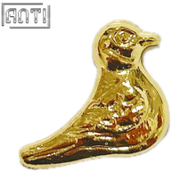 Distributor Golden Bird Lapel Pin Cool Kwaii Art Excellent Design Gold Metal Soft Enamel Badge Make An Enamel Pin For Gift
