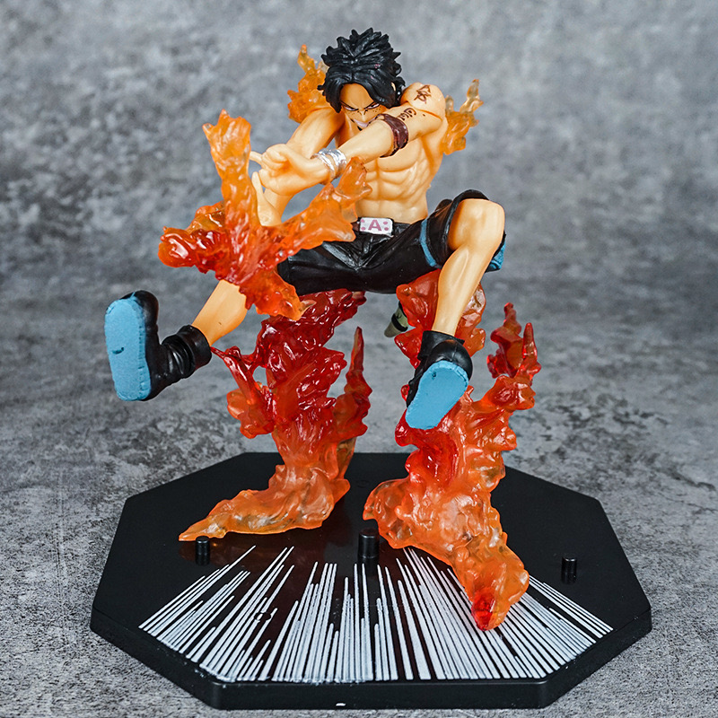One Piece EISS Garage Kit Surrounding Model Decoration Combat Version Fire Boxing LUFFY Box Gift Anime OEM Figure Maker Action Figure