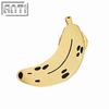 Cartoon Cute Banana Badge Yellow Banana Fun Design Fashion Gold Metal Soft Enamel Zinc Alloy Lapel Pin