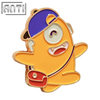 Distributor Cute Orange Cartoon Monsters Lapel Pin High Quality Gold Metal Soft Enamel Badge Make An Enamel Pin For Gift