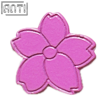 Producer Lovely Cherry Blossom Design In Pink Pin High Quality Pink Dyed Metal Soft Enamel Badge Make An Enamel Pin For Gift