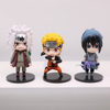 NARUTO 6 Q Version KAKASHI NARUTO SASUKE Car Decoration Animation Garage Kit Model Home Accessories