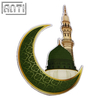 Distributor The Green Towers Of Scenic Spots Lapel Pin Multiple Color Embossed Logo Design Soft Enamel Offset Printing Badge