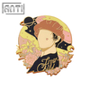 Custom Cartoon Korean Star Handsome Man Lapel Pin Wholesale Manufacturer Hard Enamel Gold Metal Badge