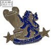 Personalized Blue Lion Trophy Design Lapel Pin High Quality Some Event Rewards Soft Enamel Silver Metal Badge For Company Gift