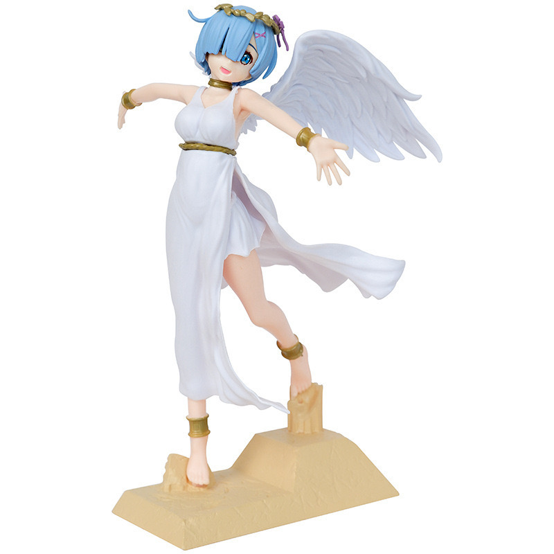 Start From Scratch Rem Anime Garage Kit White Goddess Angel Beautiful Girl Model Pieces Wholesale Beautiful Girl PVC Toy