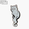 Custom Your Own Fashionable Design Various Shapes Cute Gray Kitty Hard Enamel Badge