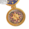 Custom Gorgeous Pocket Watch Pendant Lapel Pin Beautiful And Dreamy Double - Sided Star Chart Pointer Design Gold Metal Badge