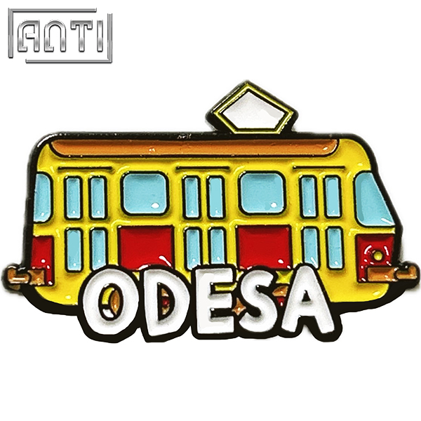 Supplier Cute Cartoon Bus Design Pin High Quality Colorful Car Black Nickel Metal Soft Enamel Badge Make An Enamel Pin For Gift