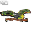 Bulk Beautiful Raptor Flying Eagle Design Pin A Company Logo In The Image Of An Animal Soft Enamel Black Nickel Metal Badge