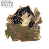 Custom Cartoon Handsome samurai Lapel Pin Wholesale Manufacturer Art Excellent Design Hard Enamel Gold Metal Badge For Gift