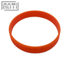 Custom Orange Round PVC Silicone Bracelets Multiple Color Embossed Logo Design Bulk Cheap Club Sports Silicone Bracelets