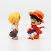 Animation Garage Kit Pirate Sea King Laughing Sitting Position Luffy Solon Sanji Model Desktop Car Decoration Wholesale