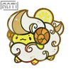 Personalized Cute Yellow Lemon Lamb Design Pin White Cartoon Animal Gold Metal Hard Enamel Badge Make An Enamel Pin For Gift