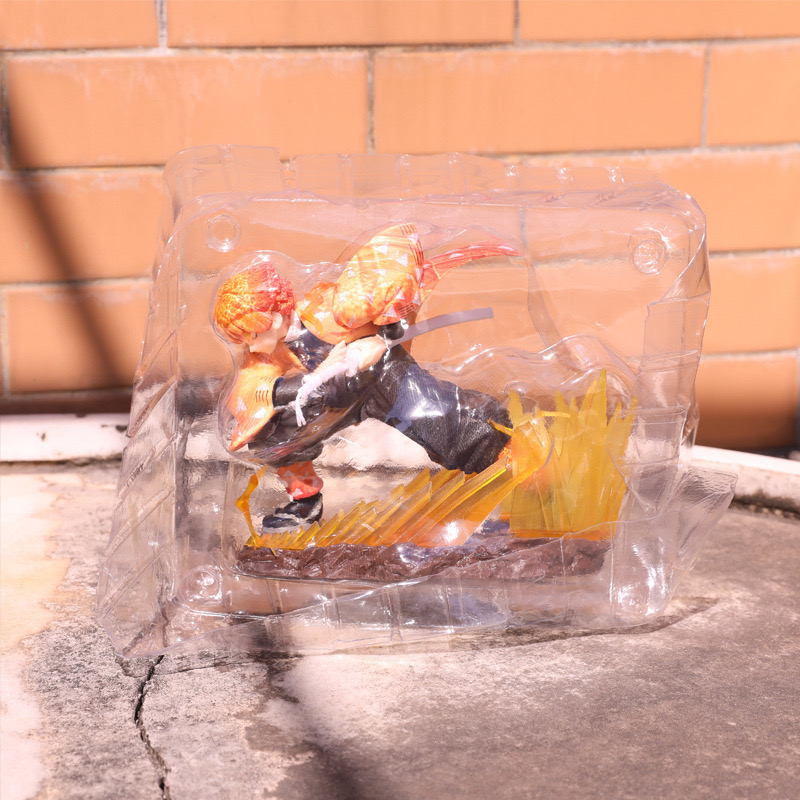 Ghost Slayer Anime Combat Version Of The Scene Decoration Garage Kit Model Plastic Figurine Manufacturer PVC Action Figure