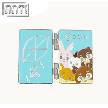 Factory Direct Custom Design Your Own High Quality Two-sided Blue Cute Cartoon Figure Hard Enamel Lapel Pin