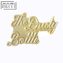 Letters Die Cast Gold Metal Soft Enamel Lapel Pin Badge Wholesale Manufacturer Fashion Brooch For Girls Gift