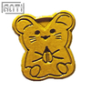 Bulk Cute Little Mouse Eating Pine Nut Pin Art Excellent Design Yellow Dyed Metal Soft Enamel Badge Make An Enamel Pin For Gift