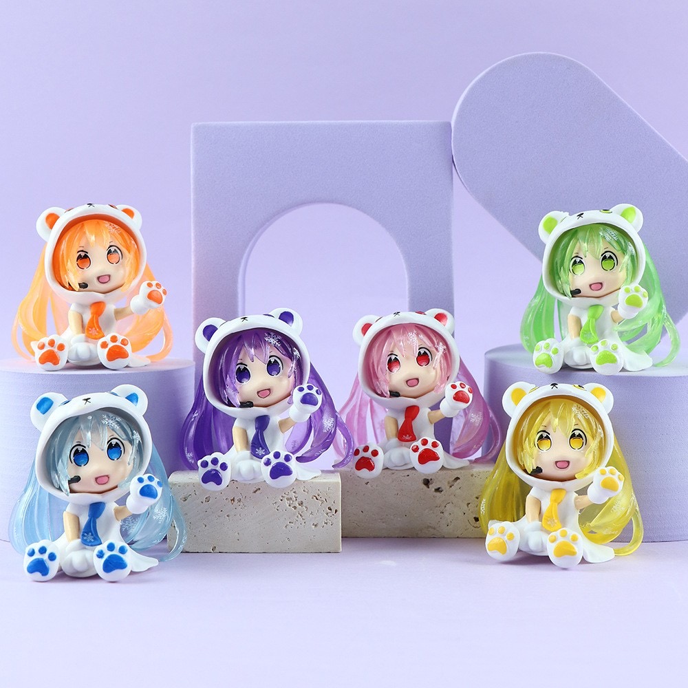 Six Style Hatsune Miku Q Edition Her Royal Highness Garage Kit High Quality Plastic Doll Toy Model Animation Decoration Action Figure